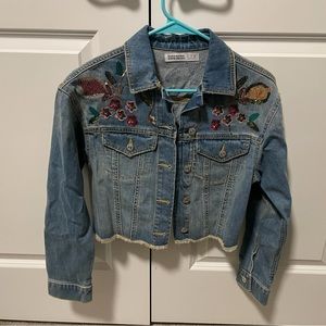 Zara cropped denim jacket